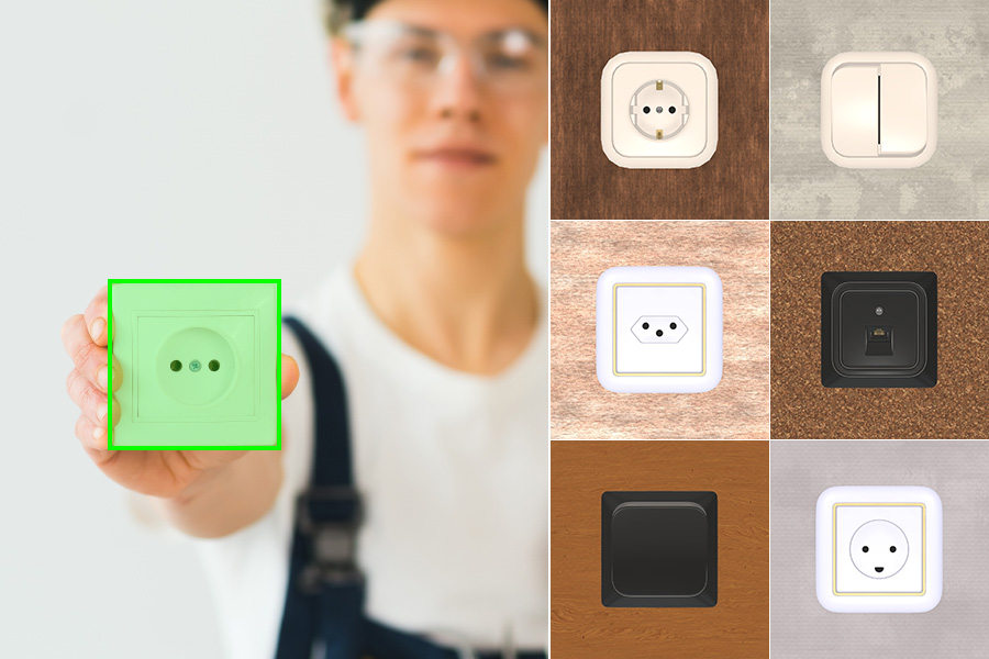 Power Sockets and Switches (EU) dataset images